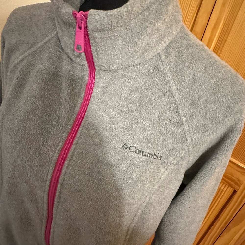 Columbia Gray Utility Jacket with High Collar
